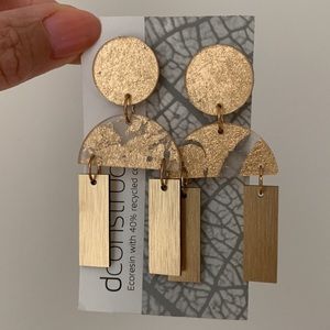 Resin Statement Geometric Stud Earrings by dconstruct